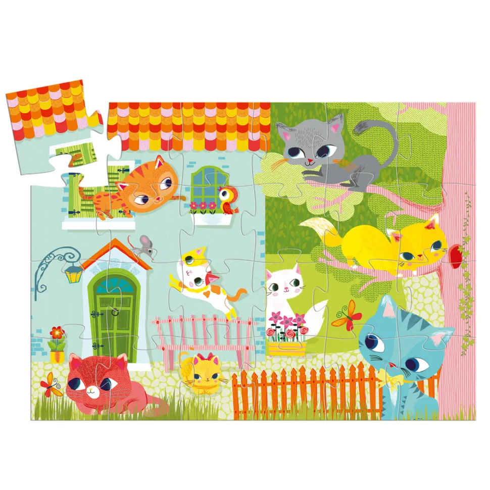 Puzzle Silhouette 24 pièces : Pachat & ses amis - Djeco