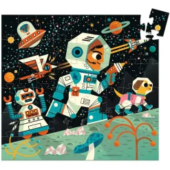 Puzzle silhouette 54 pièces : Station spatiale - Djeco