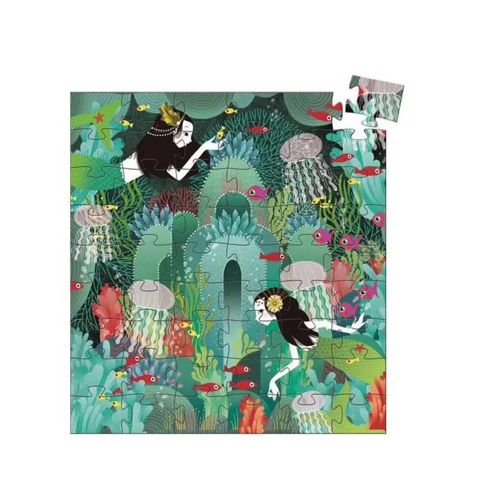 Puzzle silhouette 54 pièces : Paradis aquatique - Djeco