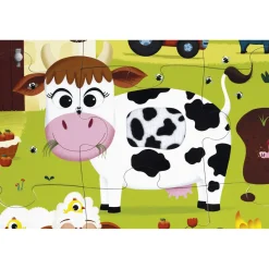 Puzzle tactile géant : La ferme - Janod