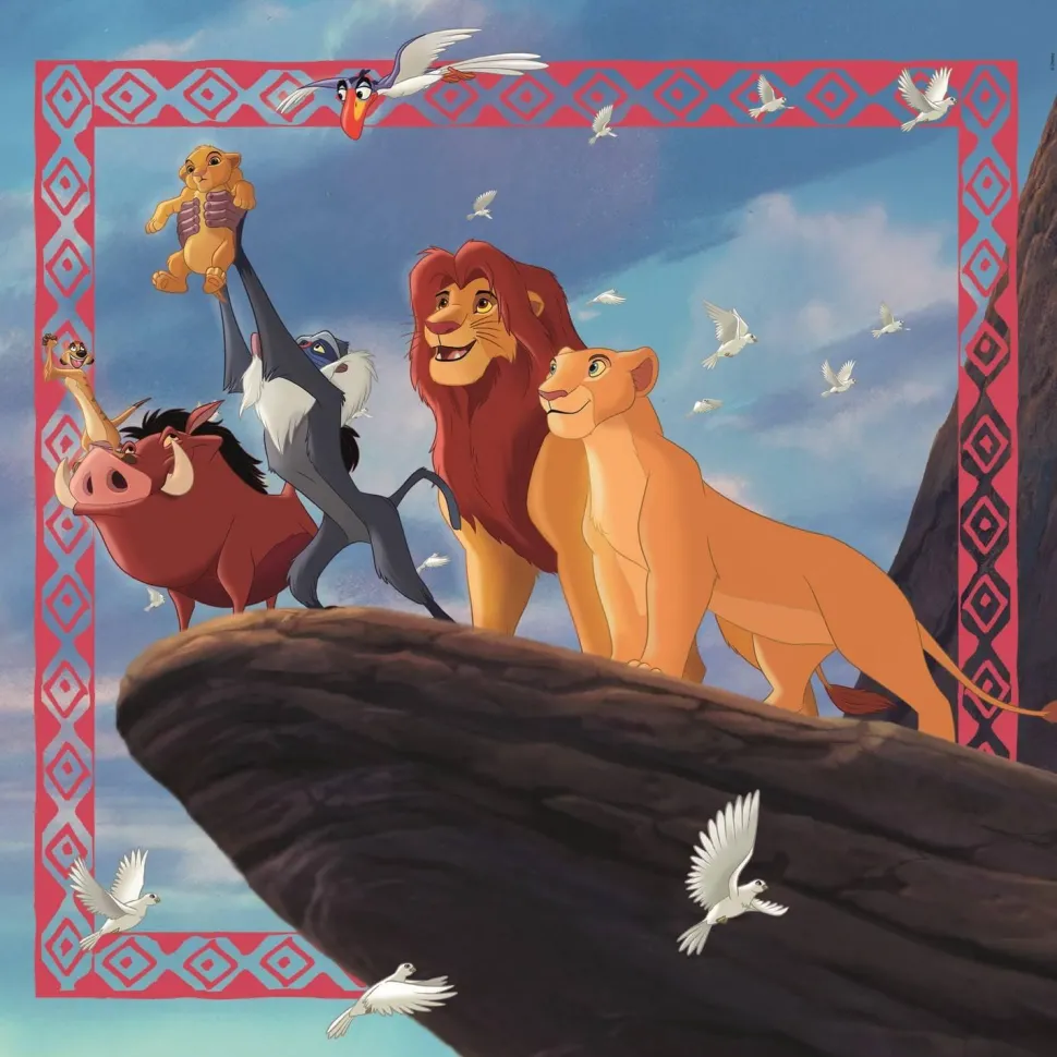 Puzzle 3x48 pièces : Le Roi Lion - Clementoni