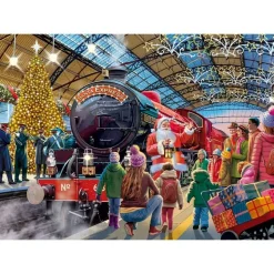 Puzzles 1000 pièces : Falcon - Le Père Noël à la gare - Falcon de luxe