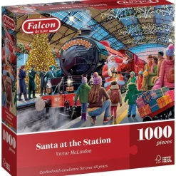 Puzzles 1000 pièces : Falcon - Le Père Noël à la gare - Falcon de luxe