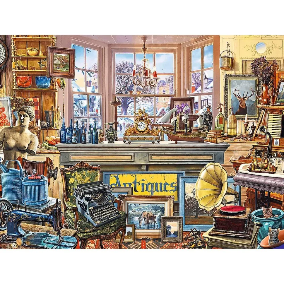 Puzzles 1000 pièces en bois : Magasin Antique - Trefl Prime