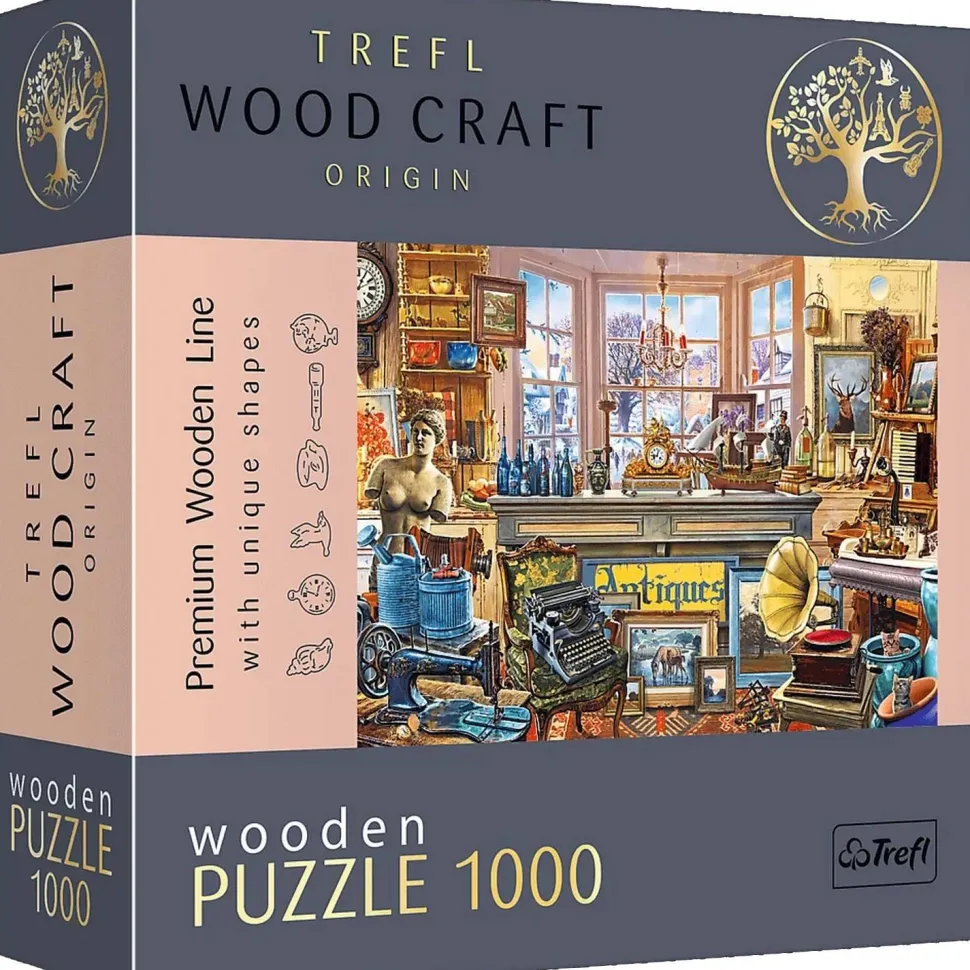 Puzzles 1000 pièces en bois : Magasin Antique - Trefl Prime