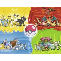 Puzzles 150 pièces XXL : Les différents types de Pokémon - Ravensburger