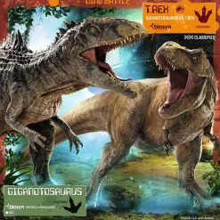 Puzzles 3 x 49 pièces : Jurassic World 3 : T-rex et autres dinosaures - Ravensburger