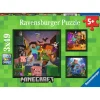 Puzzles 3 x 49 pièces : Biomes de Minecraft - Ravensburger