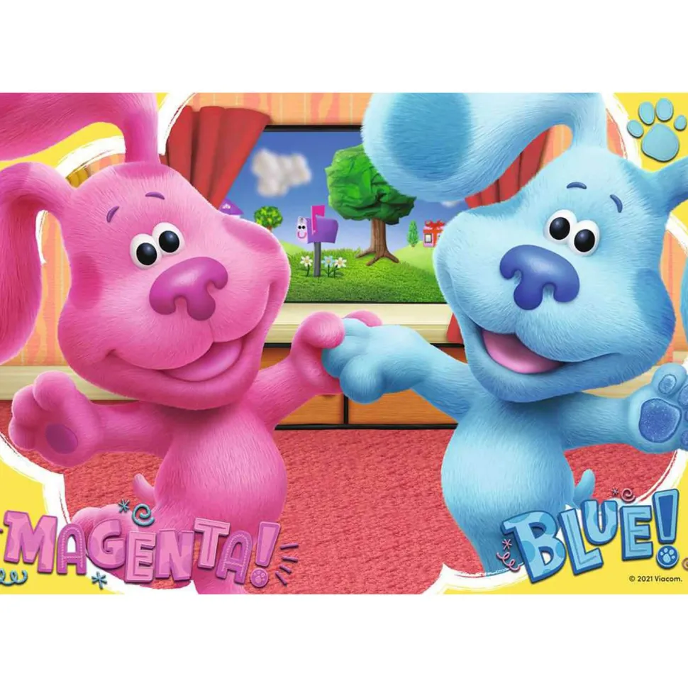 Puzzles 2 x 24 pièces : Blue et ses amis : Les amis Blue et Magenta - Ravensburger
