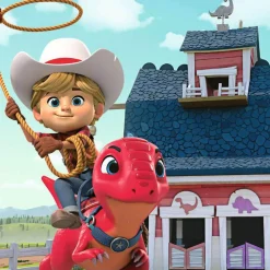 Puzzles 3 x 49 pièces : Dino Ranch : Jon, Min et Miguel - Ravensburger