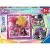 Puzzles 3 x 49 pièces : La Pop ne s'arrête jamais, Les Trolls - Ravensburger