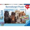 Puzzles 2 x 24 pièces : L'amour des chevaux - Ravensburger