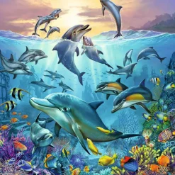 Puzzles 3 x 49 pièces : Le monde animal de l'océan - Ravensburger