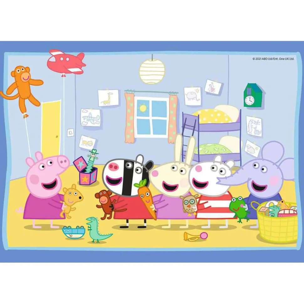 Puzzles 2 x 12 pièces : Les aventures de Peppa Pig - Ravensburger