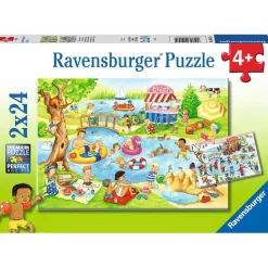 Puzzles 2 x 24 pièces : Loisirs au lac - Ravensburger