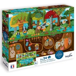Puzzles 2 x 24 pièces + poster : Vie Dessus - Vie Dessous - Sentosphère