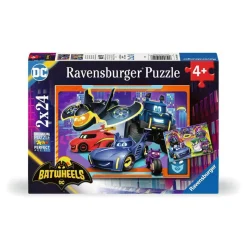 Puzzles 2 x 24 pièces : Prêt pour l'action, Batwheels - Ravensburger