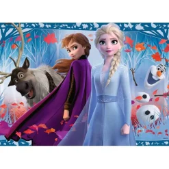Puzzles 2 x 12 pièces : Voyage vers l'inconnu (La Reine des neige 2 - Frozen 2) - Ravensburger