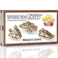 Puzzles en bois 3D : Porte-clés Navires - Wooden City