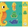 Puzzles Primo de 4 à 9 pièces : Dans la mer - Djeco