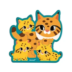 Puzzles évolutifs de 2 à 6 pièces : Animaux - Partenariat WWF® - Janod