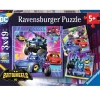 Puzzles 3x49 pièces : Appel à tous les Batwheels ! - Ravensburger