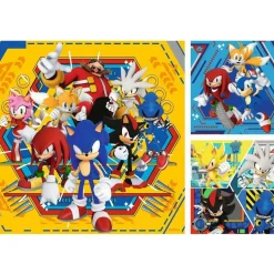 Puzzles 3x49 pièces : Sonic - Ravensburger