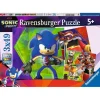 Puzzles 3x49 pièces : Sonic Prime : Les aventures de Sonic - Ravensburger