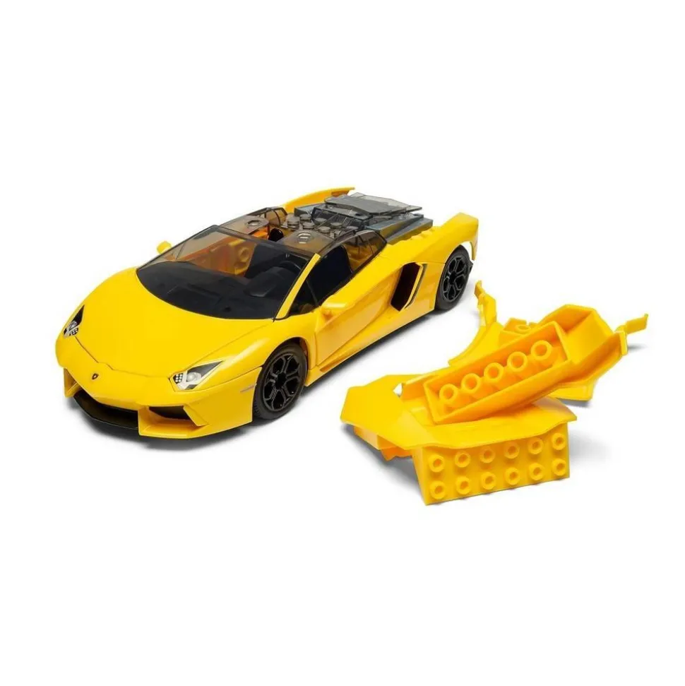 QUICKBUILD : Voiture Lamborghini Aventador - Jaune - Airfix