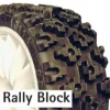 Rally Block Tyre Set (4) W/Foam Inserts - Fastrax