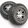 Roues Avant Montees Collees Sct Pour 4X2 Uniquement (2) - Traxxas