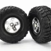 Roues Avant Montees Collees Kumho Pour 4X2 Uniquement (2) - Traxxas