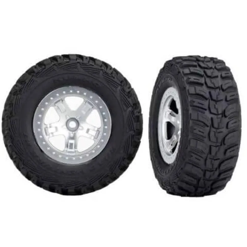 Roues Montees Collees Kumho Pour 4X4 Avant/Arriere - 4X2 Arriere (2) - Traxxas