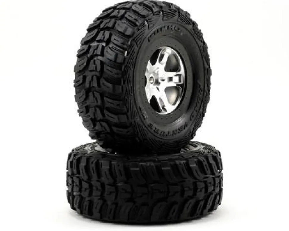 Roues Montees Collees Kumho Pour 4X4 Avant/Arriere - 4X2 Arriere (2) - Traxxas