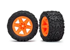 Roues Montees Collees Rxt Oranges Talon X2 - Traxxas - Traxxas