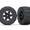 Roues Montees Collees Rxt Noires Talon X2 - Traxxas - Traxxas