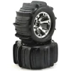 Roues Montees Collees Geode Chromees Pneus Pelle (2) Use Trx5353X - Traxxas - Traxxas