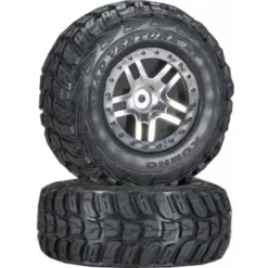 Roues Montees Collees Kumho Pour 4X4 Avant/Arriere -4X2 Arriere - Traxxas