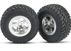 Roues Montees Collees Sct Pour 4X4 Av/Arr-4X2 Arriere (2) - Traxxas