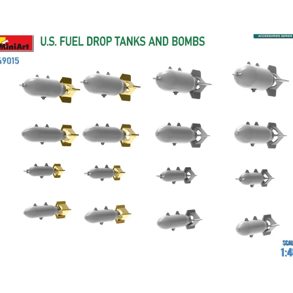 Réservoirs et armement pour avions US – 1:48 - Mini Art