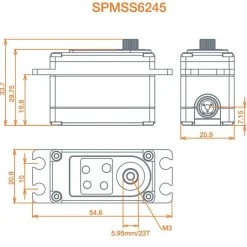 S6245 High Speed/Torque Servo - Spektrum - Spektrum