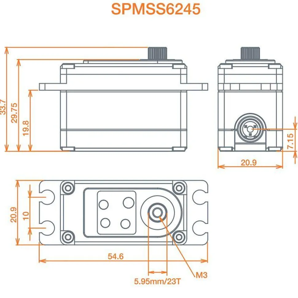 S6245 High Speed/Torque Servo - Spektrum - Spektrum