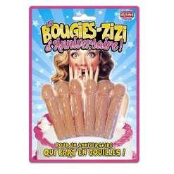 Sachet de 6 Bougies anniversaire Zizi - RueDeLaFete