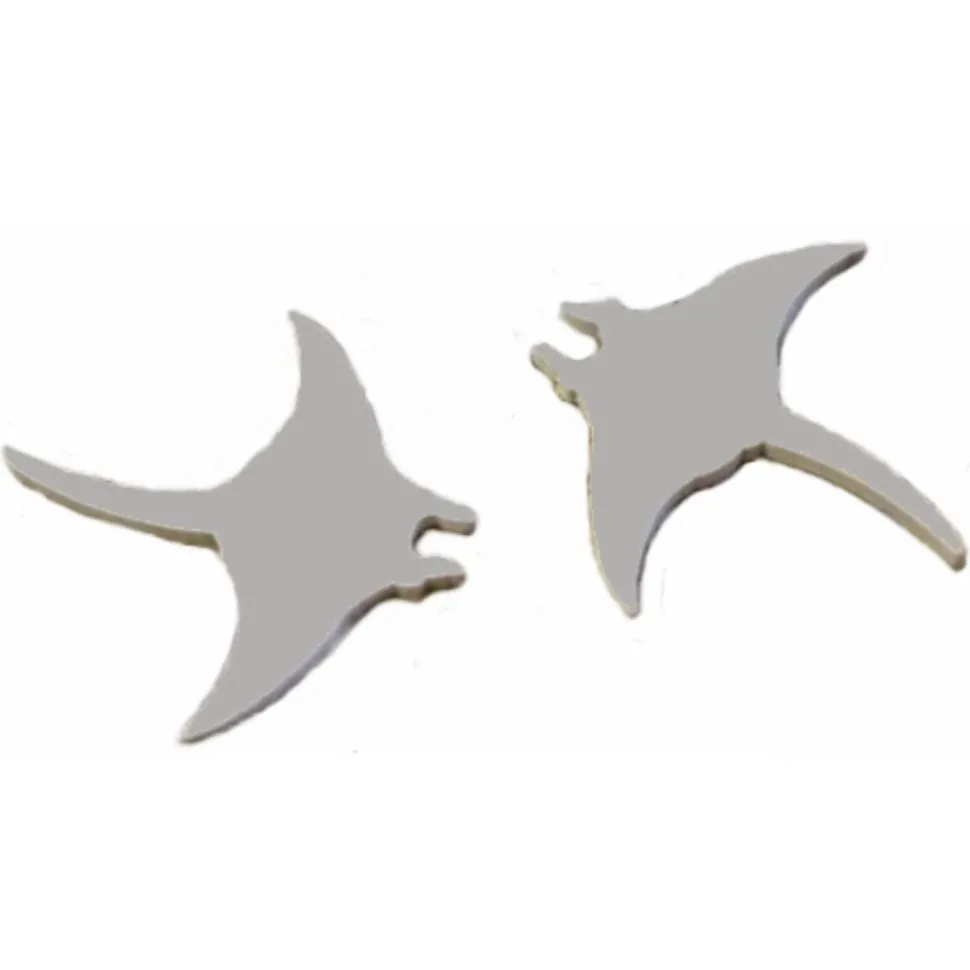 Sachet de 9 Confettis de table Raies Manta en bois 5cm - RueDeLaFete