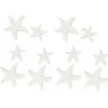 Sachet de 12 Confettis Etoiles de mer en bois Blanc - RueDeLaFete