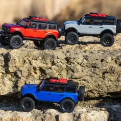 SCX24 2021 Ford Bronco 4WD Truck Brushed RTR 1:24 Bleu - Axial