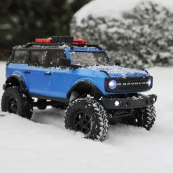 SCX24 2021 Ford Bronco 4WD Truck Brushed RTR 1:24 Bleu - Axial