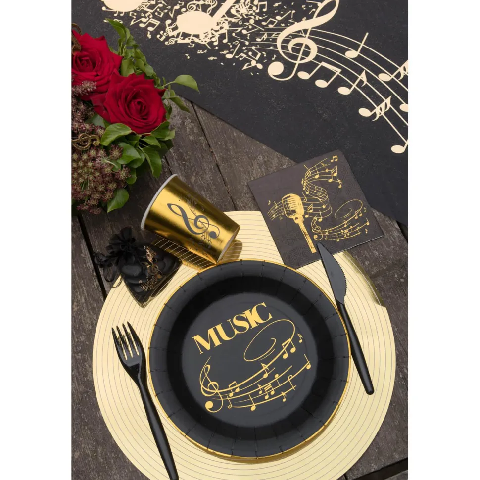 Serviettes en papier x 10 - Disque d'or - RueDeLaFete