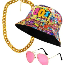 Set accessoires mode hiphop années 90 - Graffiti - RueDeLaFete