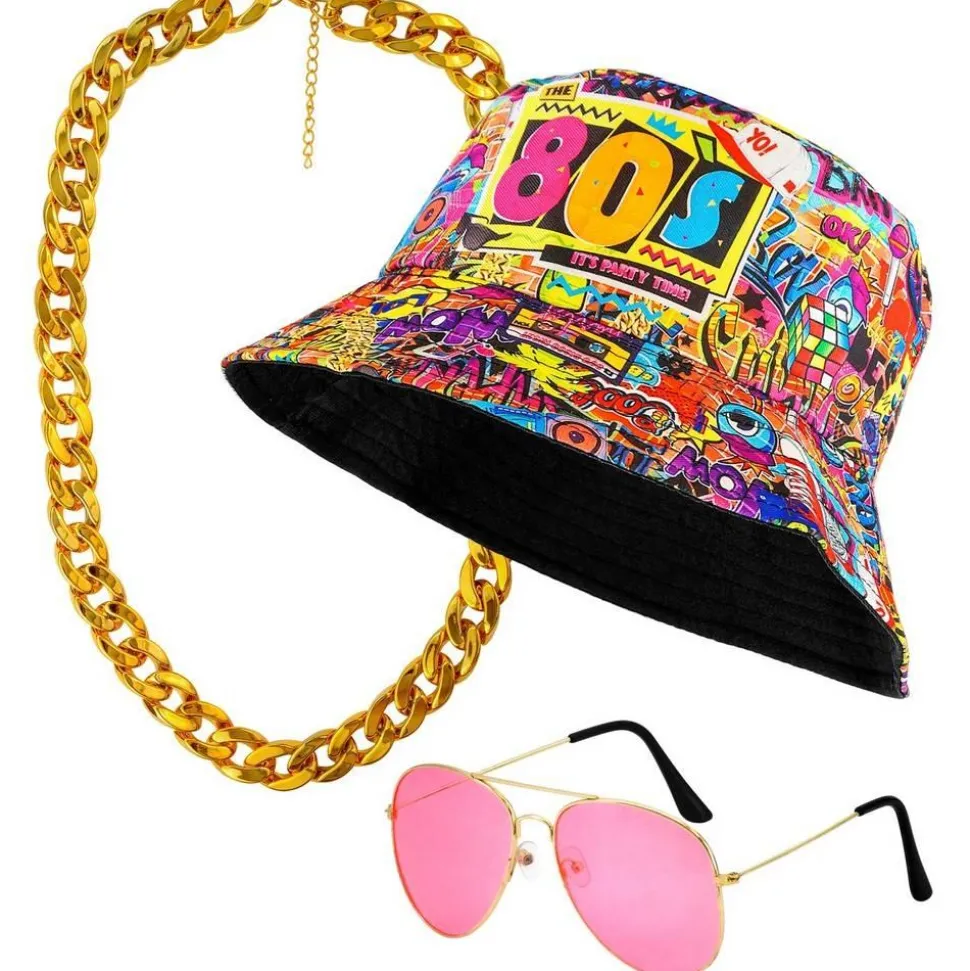 Set accessoires mode hiphop années 90 - Graffiti - RueDeLaFete